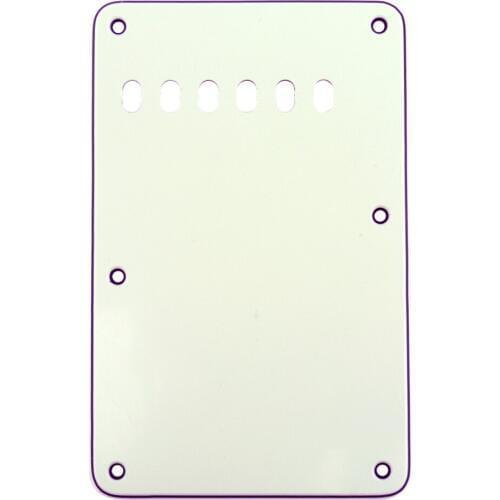 Musiclily Vintage Style Strat Tremolo Backplate for Fender USA/Mexican Made Standard Stratocaster, 3Ply Ivory