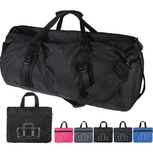 Fashion Nylon Travel Bag Large Capacity Vintage Luggage Bag Women Men Folding Zipper Travel Bag Handbag Sports Fitness Luggage