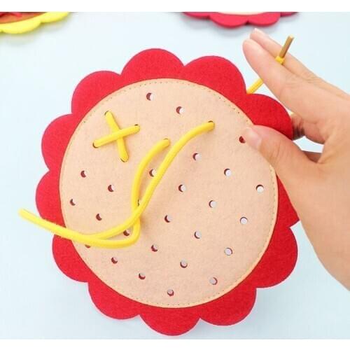 New Teaching Kindergarten Manual DIY Weave Cloth Montessori Materials Baby Early Learning Education Toys Teaching Aids Math Toys