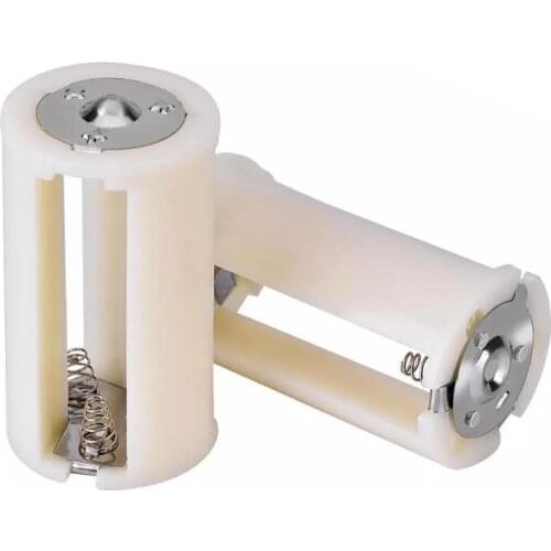 1Pcs/lot 3 x AA To 1 D Size Parallel Battery Holder Conversion Adapter Switcher Converter Case