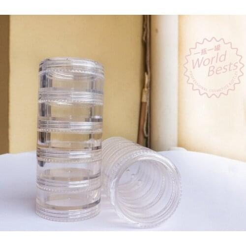 Five lattice Bottles Transparent Container Case Diamond Painting Accessories Diamond Embroidery Beads Storage Box Organizer