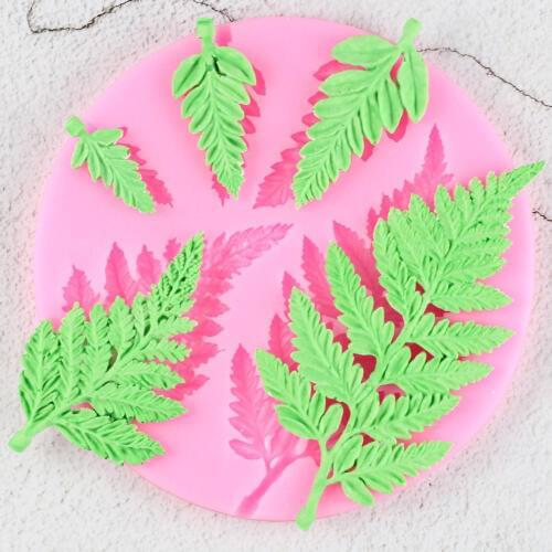 Sugarcraft Leaf Silicone Mold Mimosa Fondant Molds DIY Cake Decorating Tools Candy Resin Clay Chocolate Gumpaste Moulds