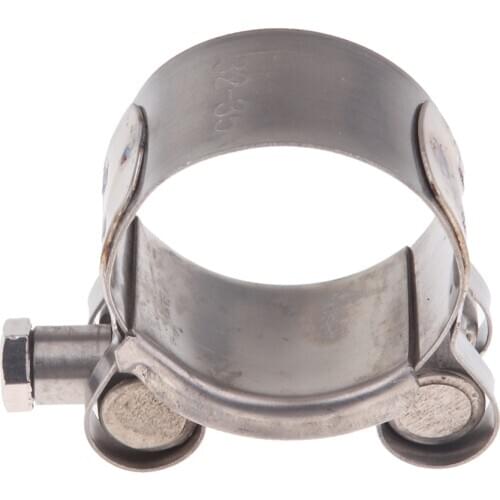 Heavy Duty Exhaust Band Clamp Reolacement for Motorcycle Universal - Stainless Steel