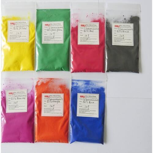 Thermochromic pigment,temperature sensitive powder,hot active powder,heat sensitive powder,1lot=7colors,10g per color,total 70g