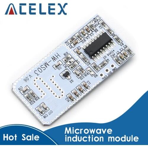 High Performance Motion Sensor HW-MS03 2.4GHz to 5.8GHz Microwave Radar Human body induction PIR switch Module for Arduino Diy