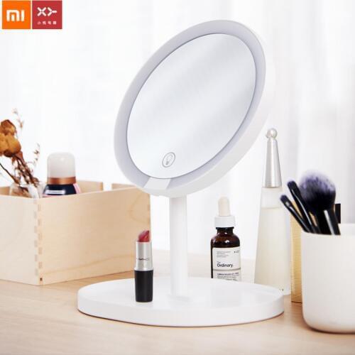 New Xiaomi XY Touch Screen LED Lights Makeup Mirror bright adjustment HD Makeup Daylight Mirror for Women Gift Travel