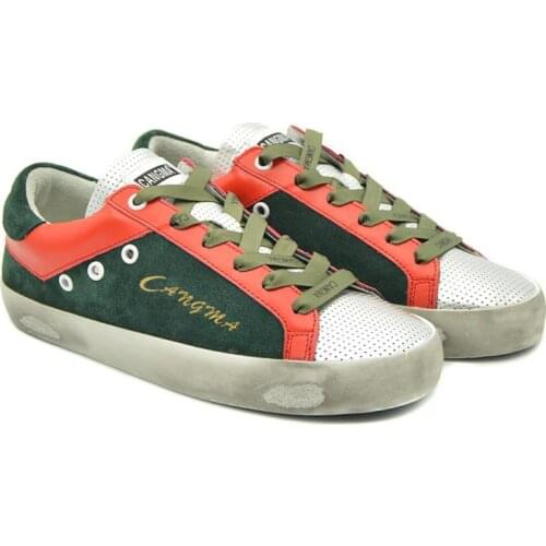 CANGMA Luxury Brand Designer Sneakers Suede Leather Genuine Woman Casual Shoes Super Star Ladies Female Vintage Shoe 2021