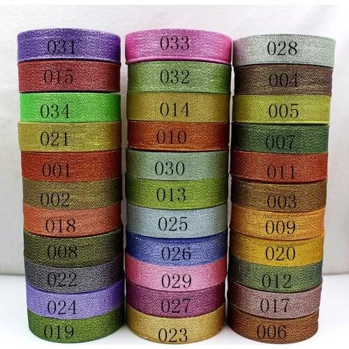 1” Glitter Velvet Ribbon Craft Hair Bow Decoration,25yards holiday gift wrapping decoration ribbon,20522-14