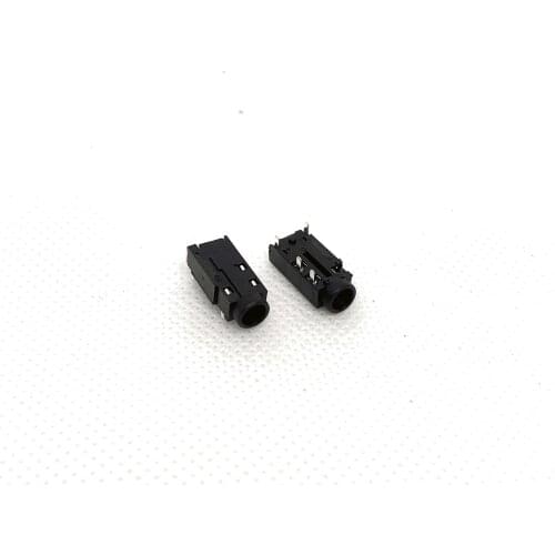 10pcs 3.5mm audio earphone base PJ-381 single column 5p plug-in dip stereo speaker socket with switch detection function