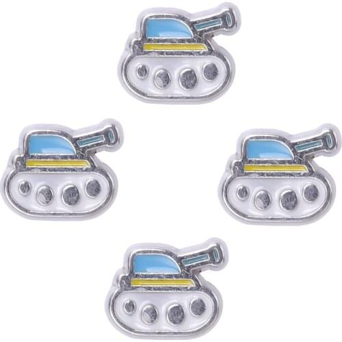 20Pcs/Lot F175 Cute Tank FLoating Charms Making Gift Memory Living Locket Jewelry Wholesale