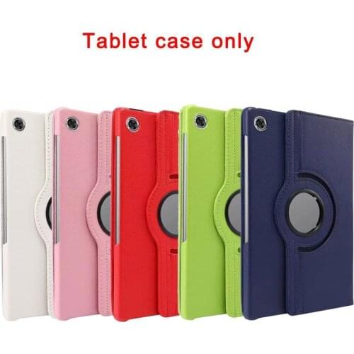 ​360 Degree Litchi Pattern Rotating Bracket Protective Cover For Lenovo Tab M10 FHD Plus TB-X606F/X605X Tablet Case Stand Shell