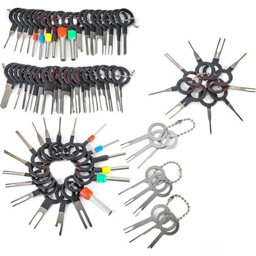 73pcs Automotive Plug Terminal Remove Tool Set Key Pin Electrical Wire Crimp Connector Extractor Kit Car Accessories