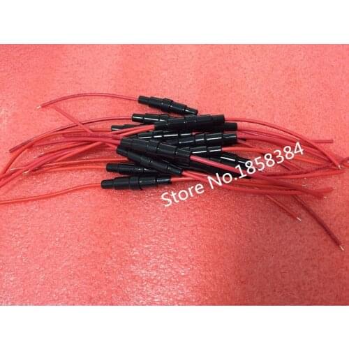 Free shipping 100PCS/LOT 5x20mm AGC Glass Fuse Holder Inline screw type with 22 AWG wire