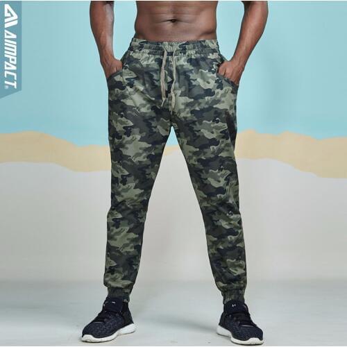 Aimpact Camo Pants for Men Casual Fitted Cotton Chino Jogger Pants Male Twill Trace Pants Fashion Camouflage Trousers AM5024