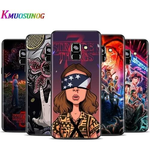 Stranger things For Samsung Galaxy A9 A9S A8 A8S A7 A750 A6 A6S A5 A3 Plus Star 2016 2017 2018 Black Phone Case