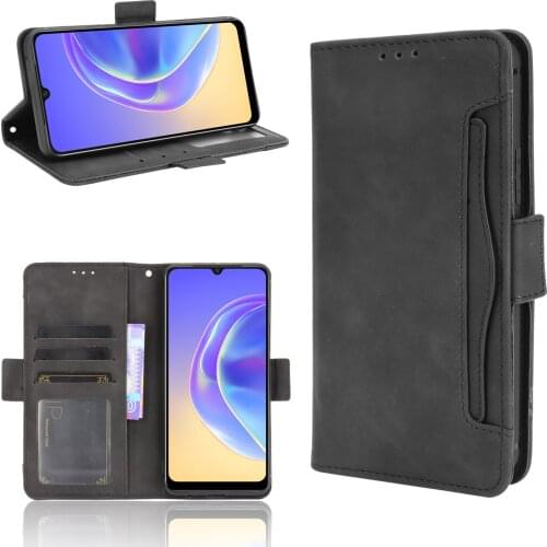 For Vivo Y73 2021 Case 6.44 inch Multi-function card slot Leather Book Flip Design Wallet Cover For Vivo Y73 2021 Case