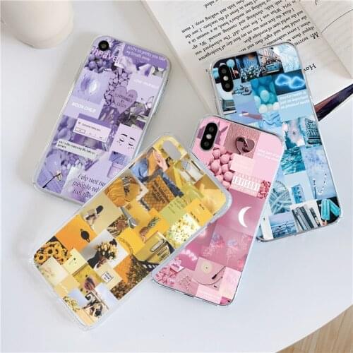 For Huawei Honor 10X 8X 9X 10i 10 20 P30 P20 P40 Lite E Pro P Smart Y6 Y7 Y9 2019 2020 2021 Nova 5T Aesthetic Collage Art Case