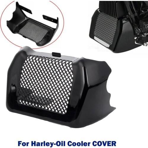 Black Chrome ABS Motorcycle Oil Cooler Cover Case Kit for Harley MK8 Touring Models 2017-UP