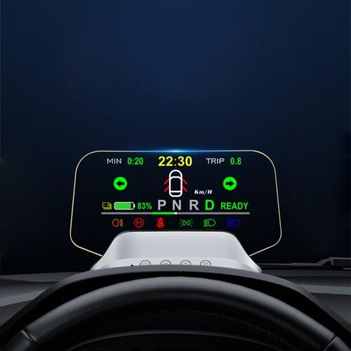 Digital HUD Head Up Display w/ Clock For Tesla Model 3 Diagnostic Tools
