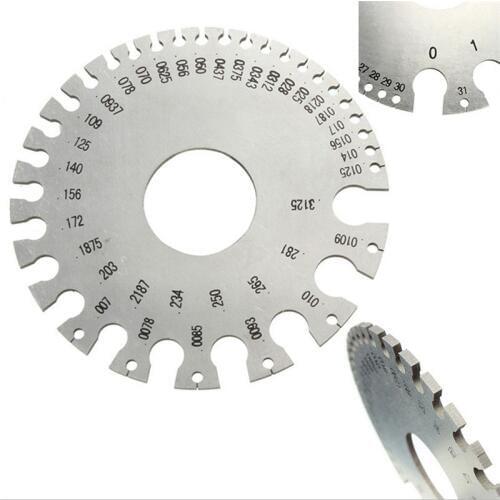 Hot sale Stainless Steel 0-36 Round AWG SWG Wire Thickness Ruler Gauge Diameter Measurer Tool for Diameter Plates