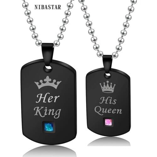 Custom Name Lover Necklace For Women men Free Engraved Personalized Couple Pendant Necklaces Gift