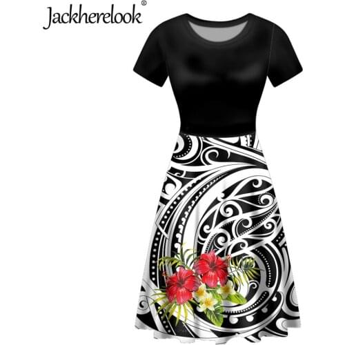 Jackherelook Summer Short Sleeve Dresses