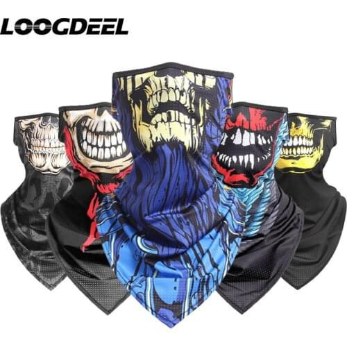 LOOGDEEL Hanging Ear Triangle Scraf UV Protection Skin-friendly Outdoor Cycling Fishing Hiking Mountaineering Running Bandana