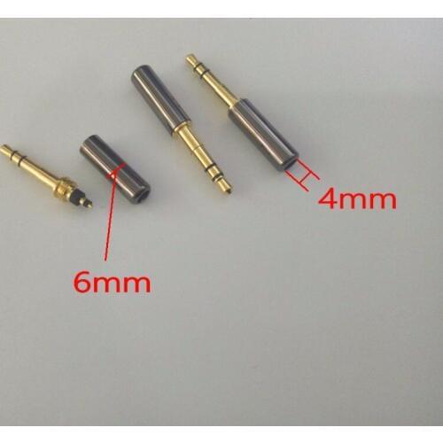 100Pcs Mini 3.5 mm 3 Pole Copper Long Plug Audio Jack Earphone Adapter diy New
