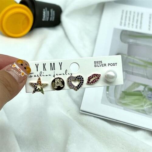 FASHION JEWELRY ZIRCON EARRINGS SLIVER NEEDLE LUXURY EARRINGS CLASSIC EARRINGS MODA JEWELRY SETS EARRINS