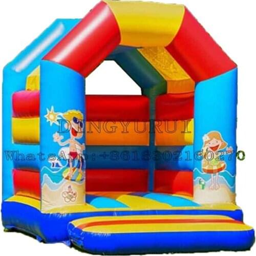 Inflatable Mini House Jumping Bounce Castle Children Amusement Park with Air Blower