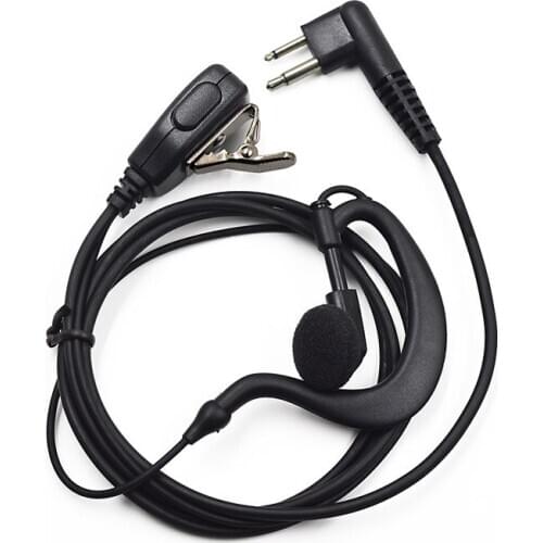 Surveillance Clip Ear Earpiece Headset PTT Mic for Motorola Walkie Talkie Ham Radio CP180 CP185 CP040 EP450 DP1400 GP2000