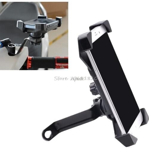 New Universal Motorcycle 360 Degree Rearview Mirror Holder Bracket Mount For Phone GPS