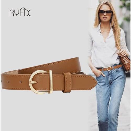 Women Belt Genuine Leather Ladies Thin Belts Fashion Luxury Brand High Quality Female Jeans Windbreaker Waistband