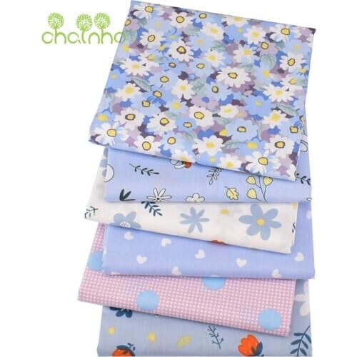 Printed Twill Cotton Fabric,Cartoon Wildflowers,Patchwork Clothes For DIY Sewing Quilting Baby&Childs Bedclothes Material