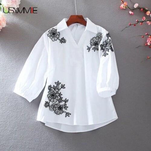 Женские рубашки с вышивкой USWMIE China At AliExpress