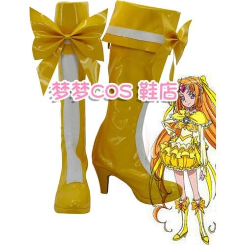 Smile Pretty Cure Cure Muse Cosplay Boots Shoes Custom Made for Unisex Halloween Party