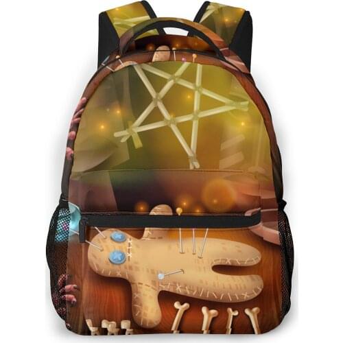 Women Backpack Kids School Bag for Teenage Girls Skulls Candlelight Mystical Laptop Notebook Bagpack Travel Back Pack 2021