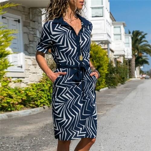 2021 Fashion Women Summer Dresses New Arrival Long Sleeve Beach Streetwear A-line Chiffon Party Shirt Dress Clothing Robe Femme