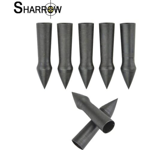 20pcs Archery Steel Arrowhead lD 7mm Arrow Point Tips 100/65 Grains For Recurve Compound Bow Shooting Hunting Accessories