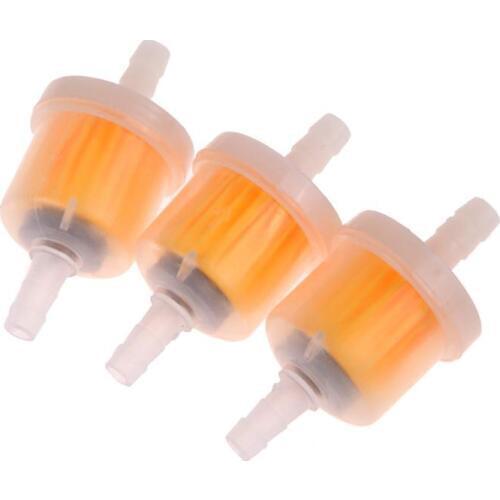 3Pcs Universal Petrol Gas Fuel Gasoline Oil Filter for Scooter Motorcycle Moped Scooter Dirt Bike ATV Go Kart Moto Accessories