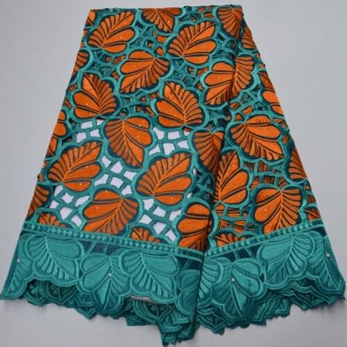 12 colors (5yards/pc) high quality African hand cut lace Swiss voile cotton lace fabric with embroidery for party dress CLP439