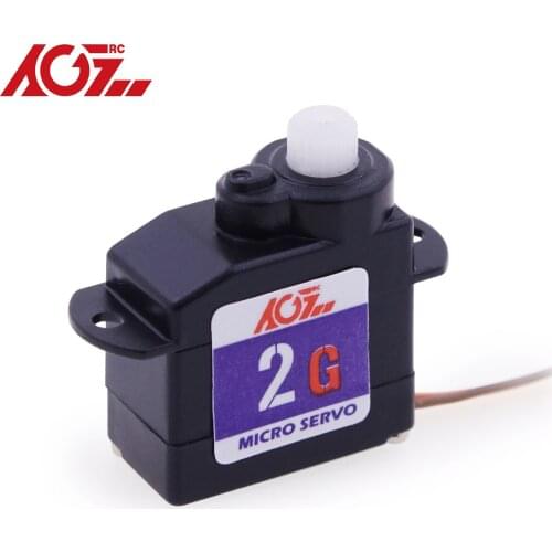 AGFRC C02CLS 0.11kg / 0.06sec Plastic Gear 180 Degree 2.2g Sub-Micro Nano Digital Servo For Micro Parkflyers RC plane helicopter