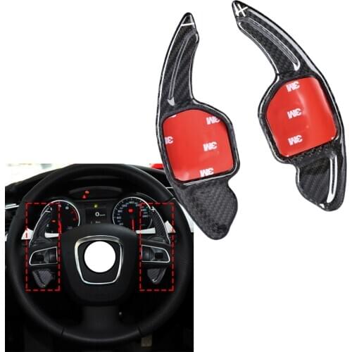 Accessories For Audi A1 A3 A4 S5 A6 A7 A8 Q5 Q7 TT TTS DSG Steering Wheel Shift Paddle Shifter Trim