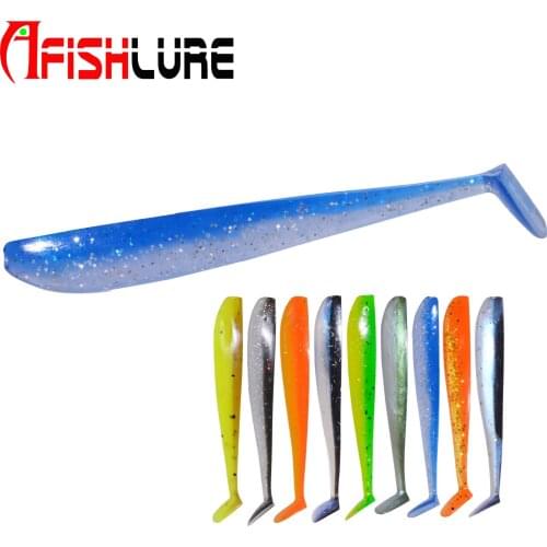 AR63 Soft Plastic Lure Fishing Shad Worm Wormbait Type for Sea Fishing Bass 80mm 2.7g 6pcs/bag Paddle Tail Lure