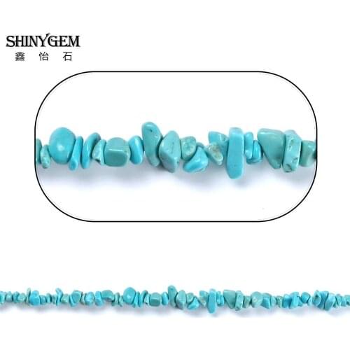 ShinyGem Irregular 5-18mm Chips Turquoises Beads Minerals Natural Turquoises Gravel Gem Stone Loose Beads For DIY Jewelry Making