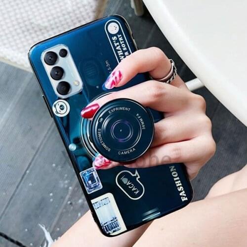 Phone case For OPPO Find X3 Lite 5G Camera Soft tpu cover Find X3Lite 5G Silicone casing with holder