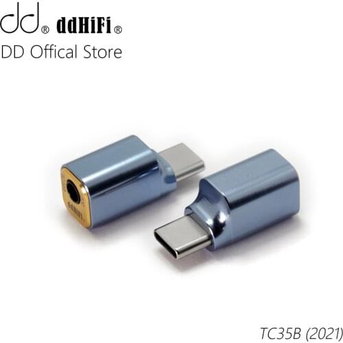 DD ddHiFi All-New TC35B (2021) USB Type-C to 3.5mm Headphone Adapter for Android Phone Huawei Xiaomi Samsung, 384kHz/32bit