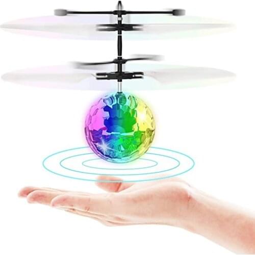Luminous Floating Flying Ball LED Kids Flight Balls Infrared Induction Aircraft Remote Control Toys Flash LED Light Plane Toys