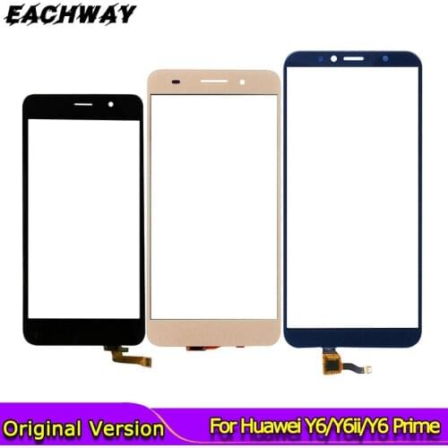For Huawei Y6 Touch Screen Digitizer SCL L01 L21 L04 U21 U31 Y6 ii CAM L23 L03 L32 ATU Y6 2018 Touchscreen Front Glass Lens