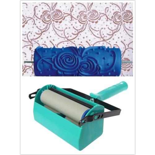 DIY Wall Decoration Tools - 5 Inch Handle Grip Applicator Plus 5" Wall Pattern Painting Roller Painting Tools Wall Paint 039Y